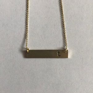 Letter T necklace